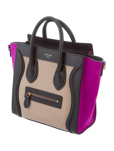 celine nano tricolor|Celine nano luggage.